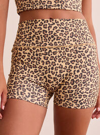 Cheetah Chase Bike Shorts Detail 3 - TULLABEE