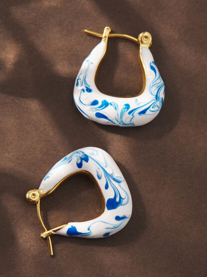 Painted Floral Hoops - TULLABEE