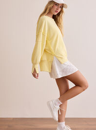 Movement Oversized Sweatshirt Detail 4 - TULLABEE