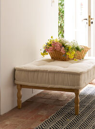 Kaia Upholstered Coffee Table/Ottoman Detail 2 - TULLABEE