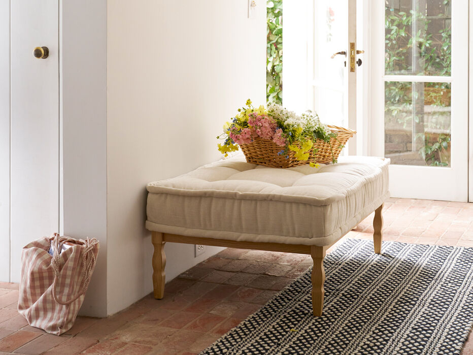 Kaia Upholstered Coffee Table/Ottoman - TULLABEE - 