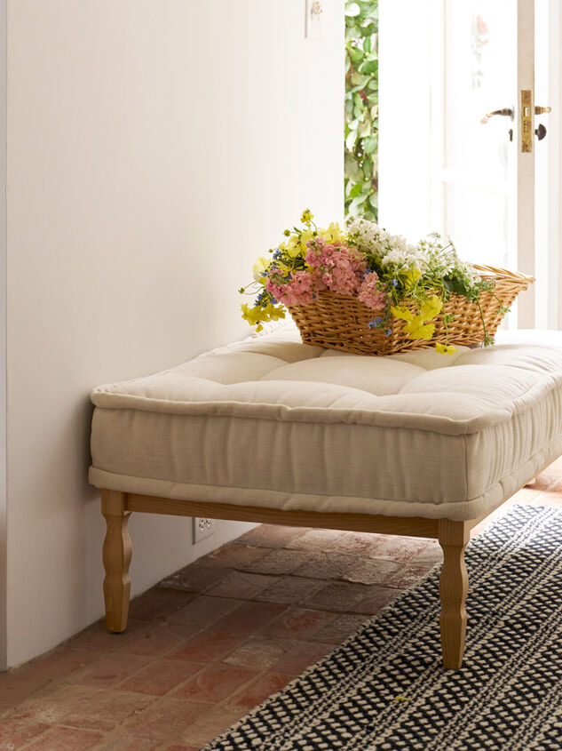 Kaia Upholstered Coffee Table/Ottoman Detail 2 - TULLABEE