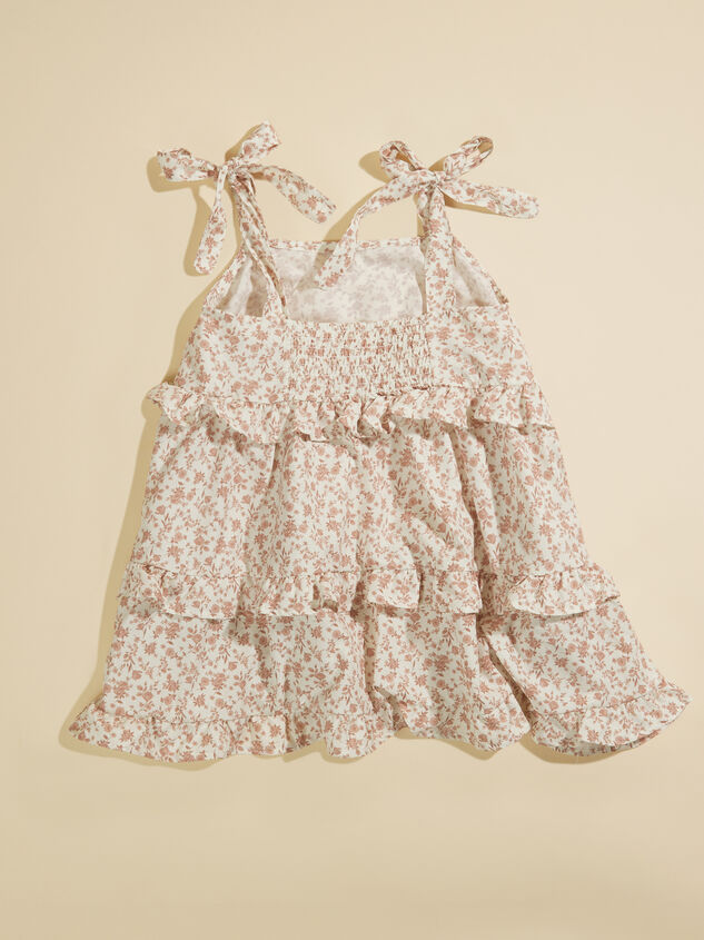 Darcy Floral Ruffle Dress Detail 3 - TULLABEE