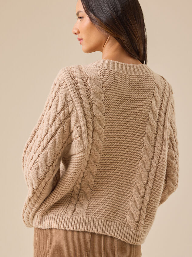 Valerie Cable-Knit Sweater Detail 4 - TULLABEE