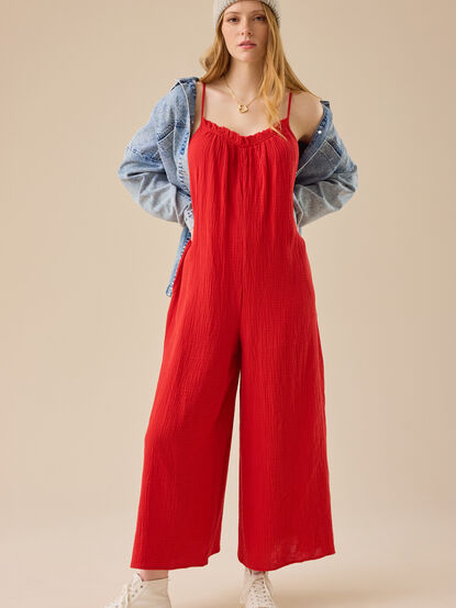 Laurie Gauze Jumpsuit - TULLABEE