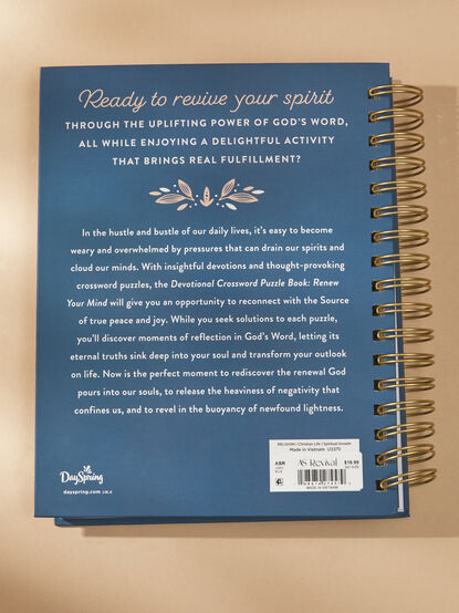 Renew Your Mind Devotional Crossword Puzzle Book - TULLABEE