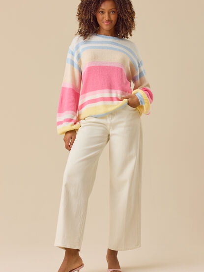 Kiera Multi Stripe Sweater - TULLABEE