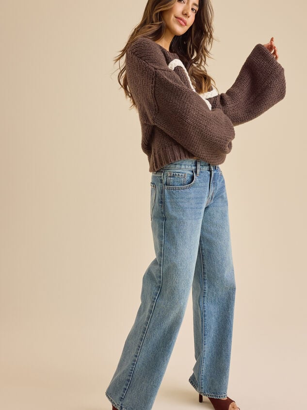 Jayda Rope Bow Pullover Detail 4 - TULLABEE