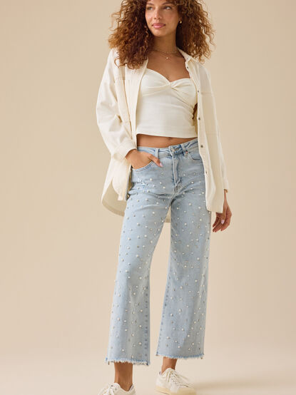 Pearlina Embelished Jeans - TULLABEE