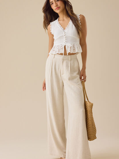 Kay Linen Trouser - TULLABEE