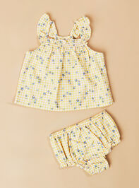 Ginger Gingham Top and Bloomer Set by Mud Pie - TULLABEE