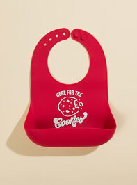 Here For Cookies Silicone Bib Detail 2 - TULLABEE