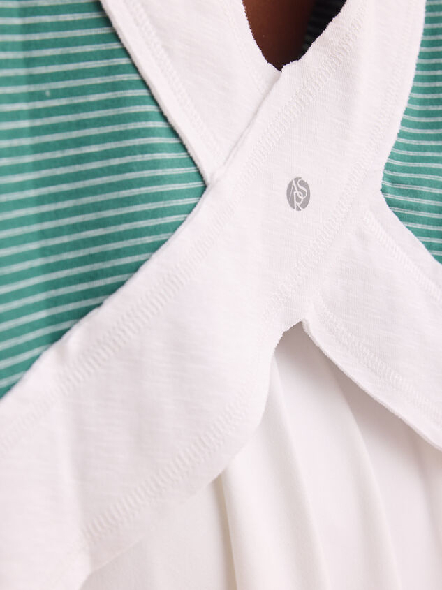Moonlit Striped Circle Back Long Sleeve Detail 6 - TULLABEE