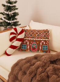 Gingerbread Dreams Pillow Detail 2 - TULLABEE