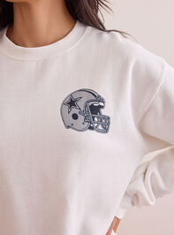Dallas Cowboys Star Sleeve Pullover Detail 5 - TULLABEE