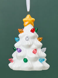 White Light Up Tree Ornament - TULLABEE