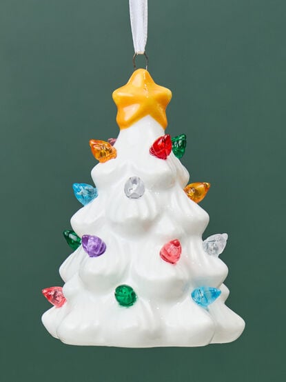White Light Up Tree Ornament - TULLABEE