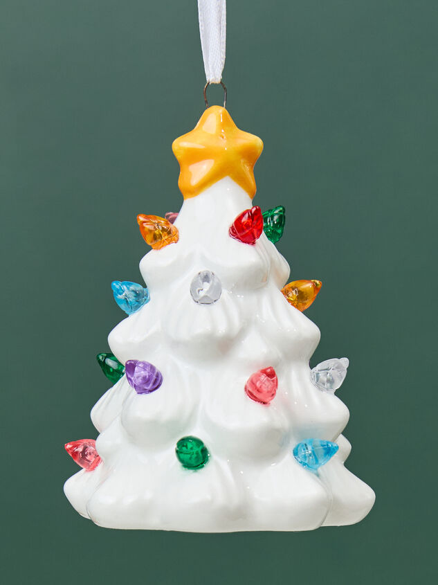 White Light Up Tree Ornament - TULLABEE