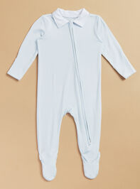 Bentley Collared Classic Stripe Footie - TULLABEE