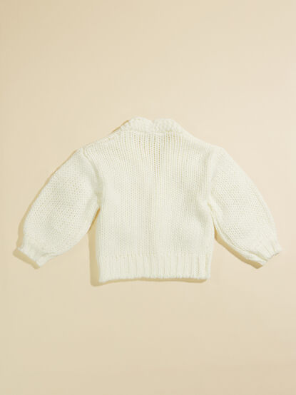 Aubrey Flower Toddler Cardigan - TULLABEE
