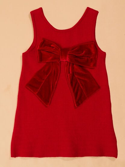 Kennedy Velvet Bow Dress - TULLABEE
