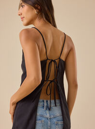 Nikki Tie Back Top Detail 2 - TULLABEE