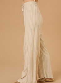 Hollis Striped Linen Pants Detail 3 - TULLABEE