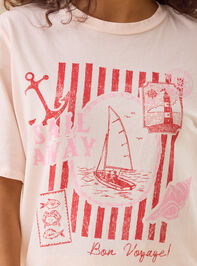 Sail Away Oversize Graphic Tee Detail 2 - TULLABEE