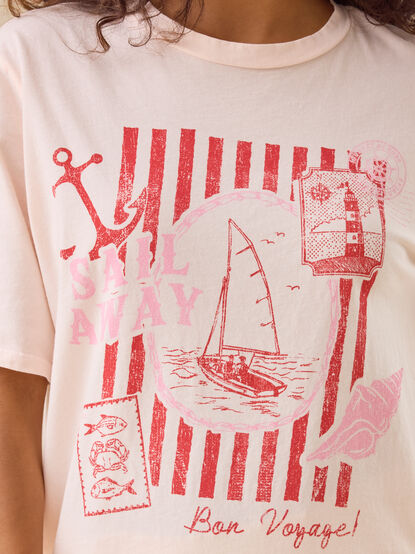 Sail Away Oversize Graphic Tee - TULLABEE