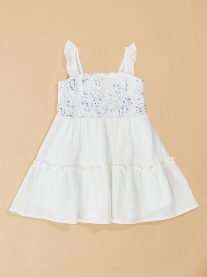 Jessie Embroidered Flutter Dress - TULLABEE