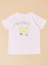 Preschool Pencil Bow Tee - TULLABEE