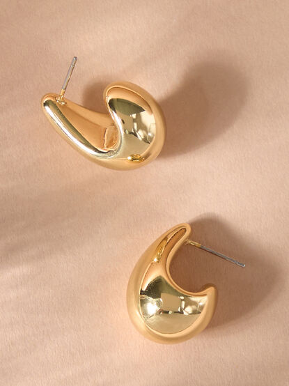 Nugget Hoop Earrings - TULLABEE