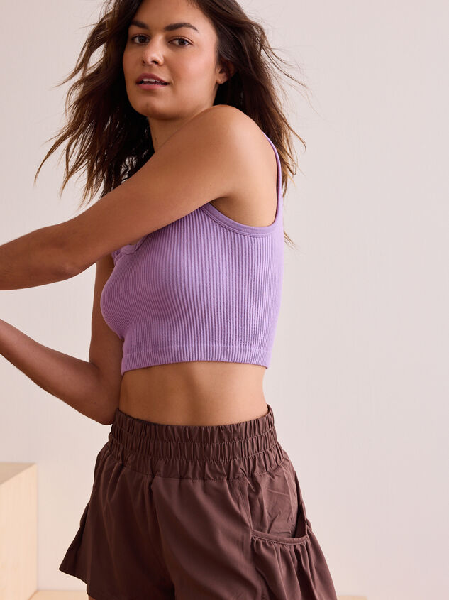 Legend Ribbed Cropped Tank Detail 4 - TULLABEE