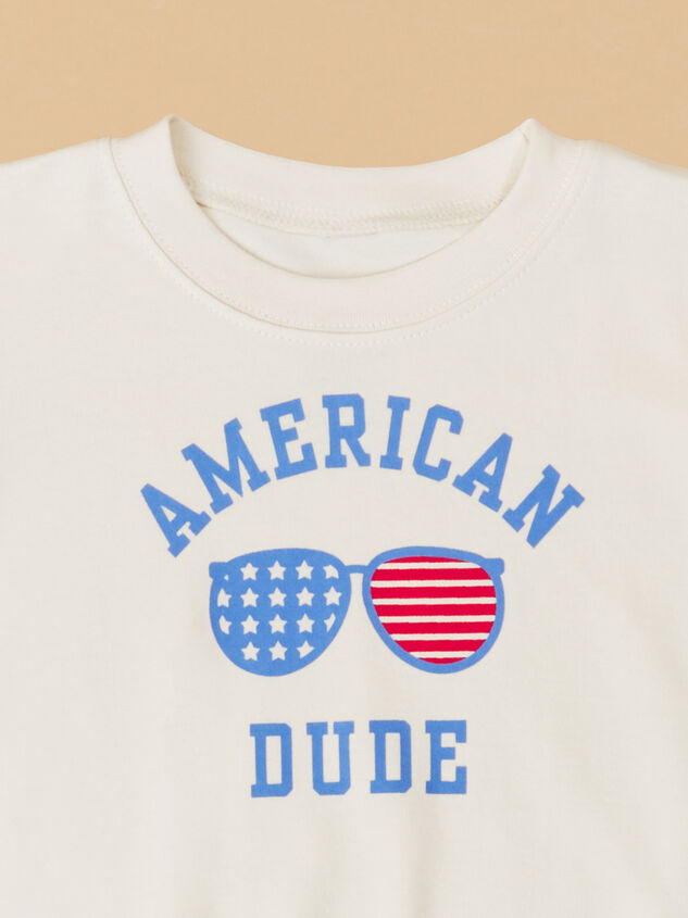 American Dude Romper Detail 3 - TULLABEE