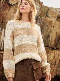 Fawn Striped Sweater - TULLABEE