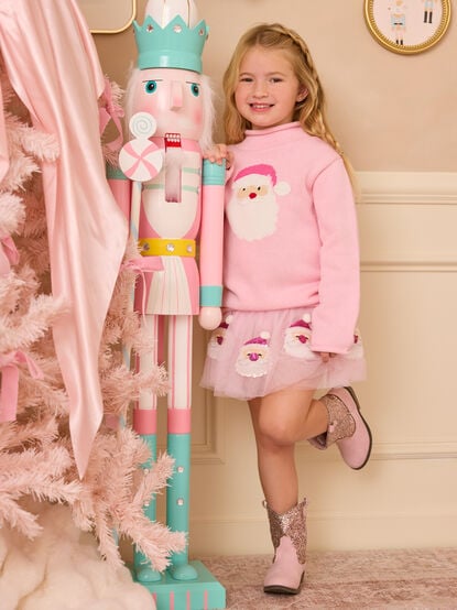 Sequin Santa Tutu Skirt by Mudpie - TULLABEE