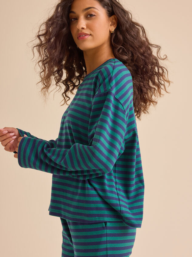 Briley Stripe Crewneck Detail 5 - TULLABEE
