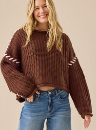 Catelyn Whipstitch Sweater - TULLABEE