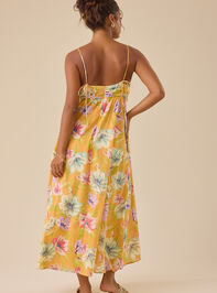 Audrey Floral Maxi Dress Detail 4 - TULLABEE