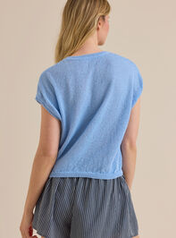 Viola Flag Sweater Vest Detail 4 - TULLABEE