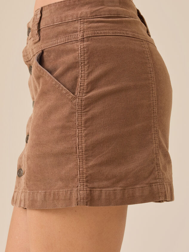 Amber Corduroy Mini Skort Detail 4 - TULLABEE