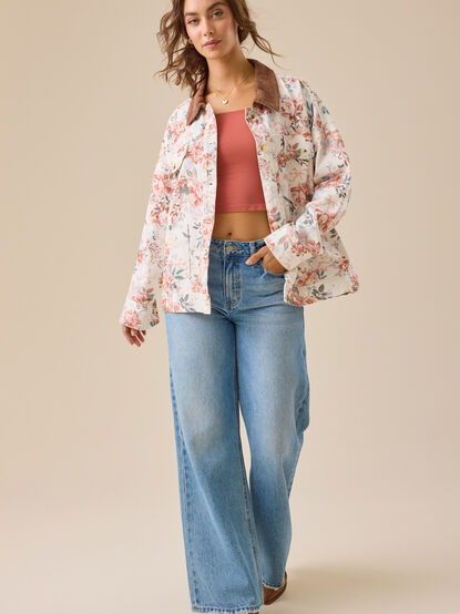 Malina Floral Barn Jacket - TULLABEE