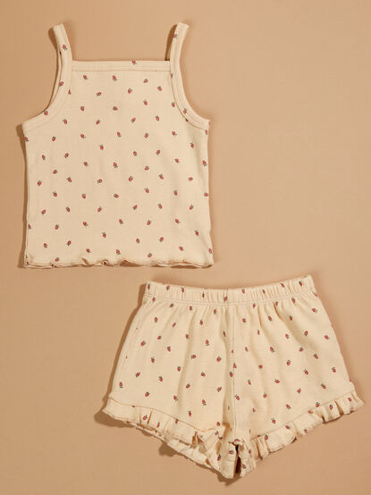 Strawberry Toddler Tank and Shorts Set by Quincy Mae - TULLABEE