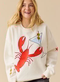 Cheers Lobster Pullover Detail 5 - TULLABEE