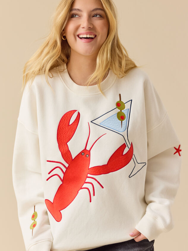 Cheers Lobster Pullover Detail 5 - TULLABEE