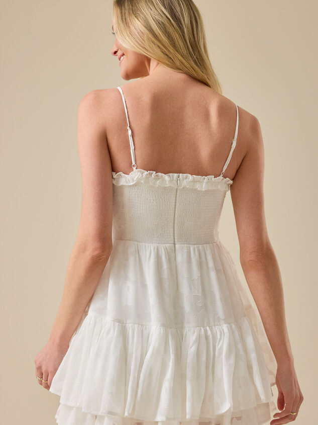 Harper Floral Mini Dress Detail 5 - TULLABEE