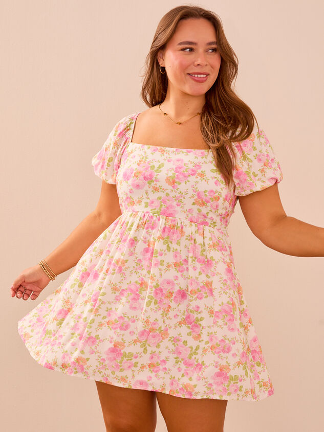 Carissa Floral Babydoll Dress Detail 3 - TULLABEE