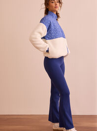Wildflower Sherpa Zip Up Detail 4 - TULLABEE