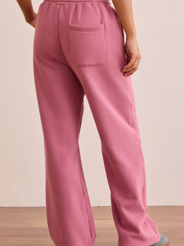 Snuggle Bow Sweatpants Detail 5 - TULLABEE