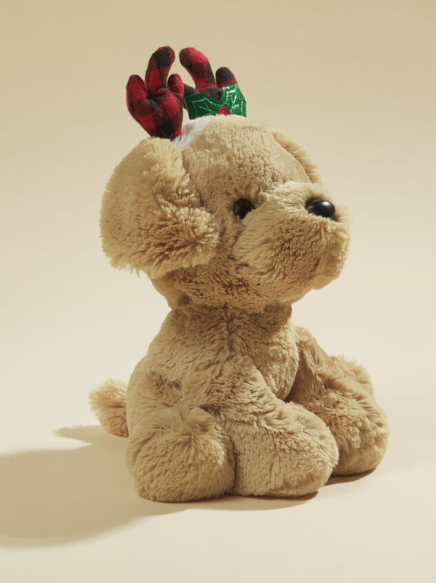 Christmas Dog Plush Detail 3 - TULLABEE